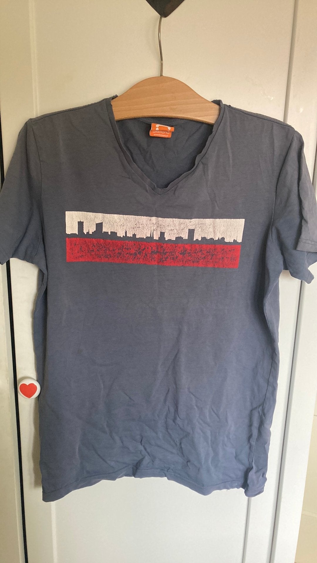 okimono shirtje, Ophalen of Verzenden, Gedragen, Maat 48/50 (M), Blauw
