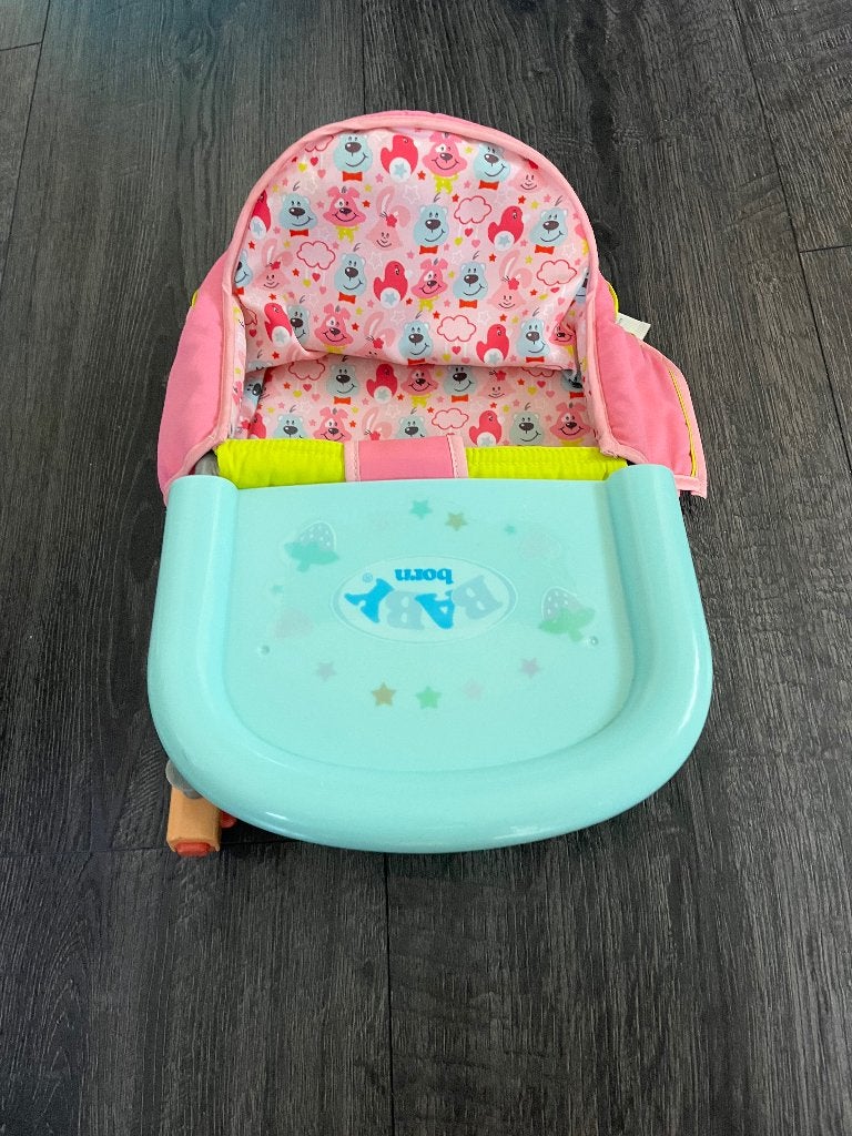 Baby Born kinderstoel als nieuw, Kinderen en Baby's, Speelgoed | Poppen, Ophalen of Verzenden, Zo goed als nieuw, Babypop