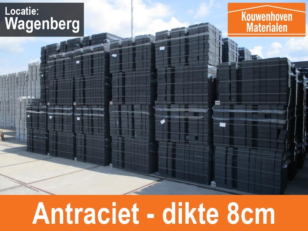 Betonklinkers | Klinkers A-Keus | Antraciet | Zwart, Verzenden, Klinkers, Nieuw, 10 m² of meer