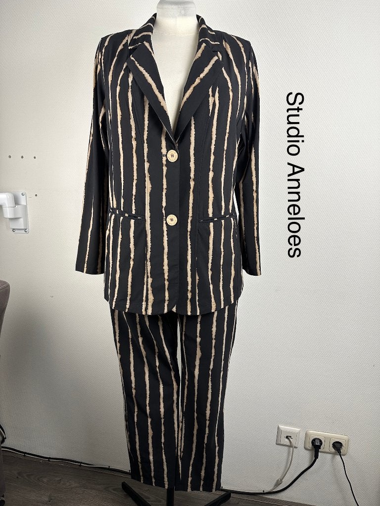 Studio Anneloes Broekpak  (mt: 44) 32,6/9662, Kleding | Dames, Jasjes, Kostuums en Pakken, Studio Anneloes, Zwart, Studio Anneloes