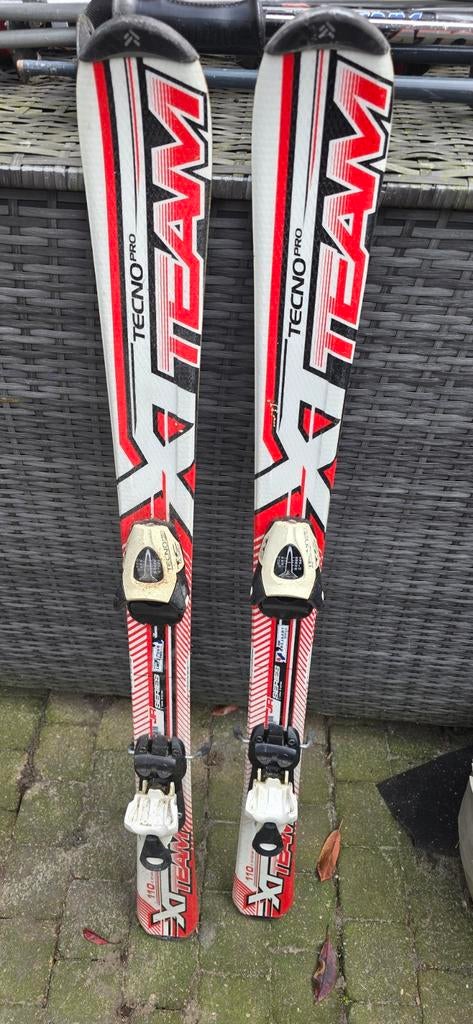 Kinder ski's Tecno Pro Team 110 cm, Sport en Fitness, Skiën en Langlaufen, Gebruikt, 100 tot 140 cm, Skiën, Ski's