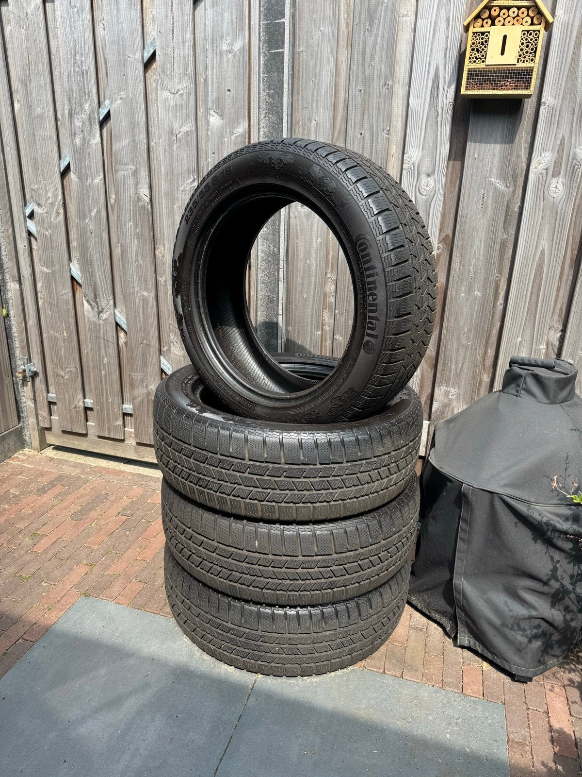 Continental CrossContact Winterbanden 235/55 R19, Auto-onderdelen, Banden en Velgen, Gebruikt, Winterbanden, 235 mm, Band(en)