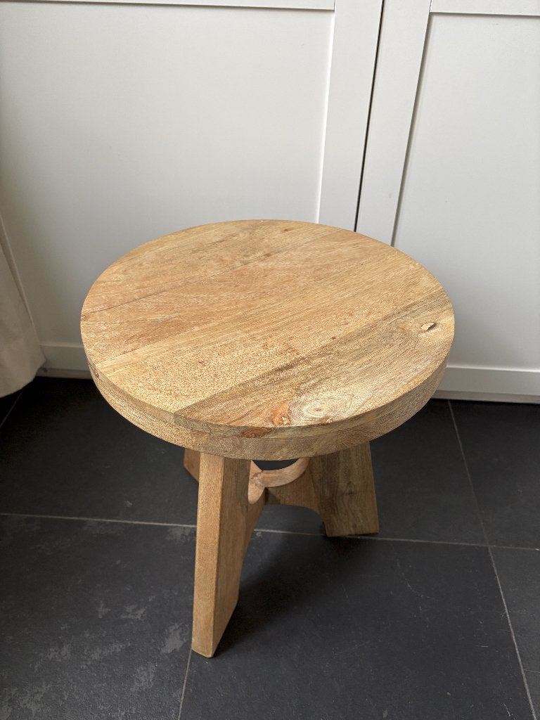 XENOS Salontafel Bijzettafel, Ophalen, Minder dan 45 cm, Minder dan 55 cm, Rond