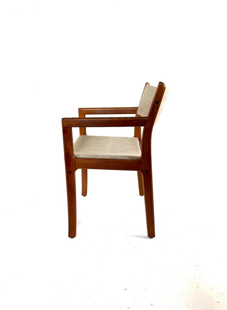 Vintage teakhouten bureaustoel, D-Scan ‘70, Hout, Ophalen of Verzenden, Zo goed als nieuw, Eén