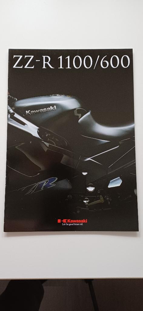 Folder Kawasaki ZZR 1100 en ZZR 600, Ophalen of Verzenden, Kawasaki