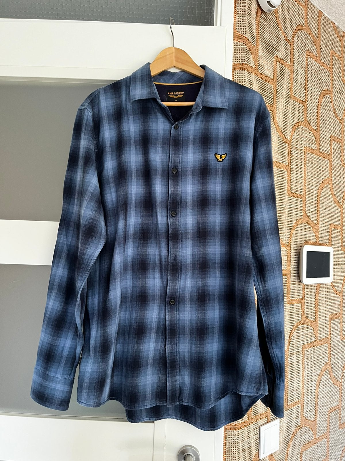 Pme legend hemd xxl, Ophalen of Verzenden, Zo goed als nieuw, Blauw, Overige halswijdtes