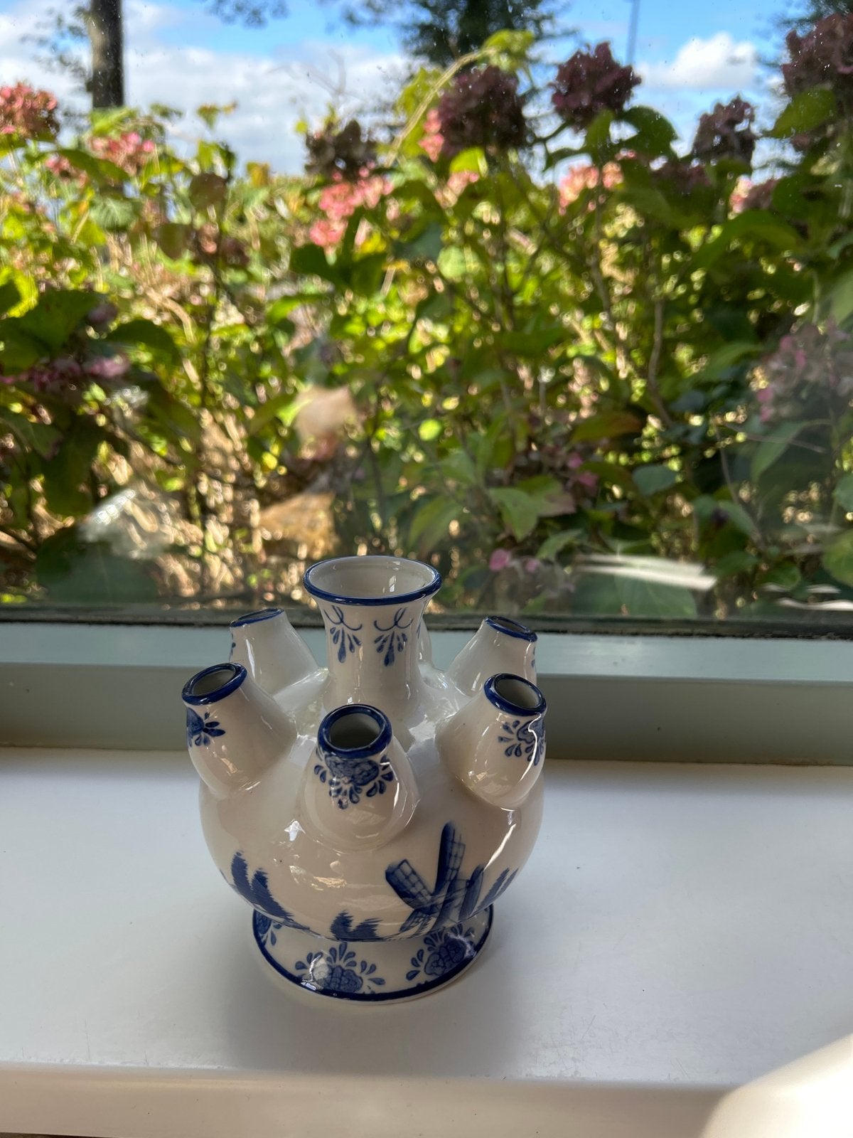 Delfts Blauwe Tulpenvaas - Handgeschilderd, Ophalen of Verzenden