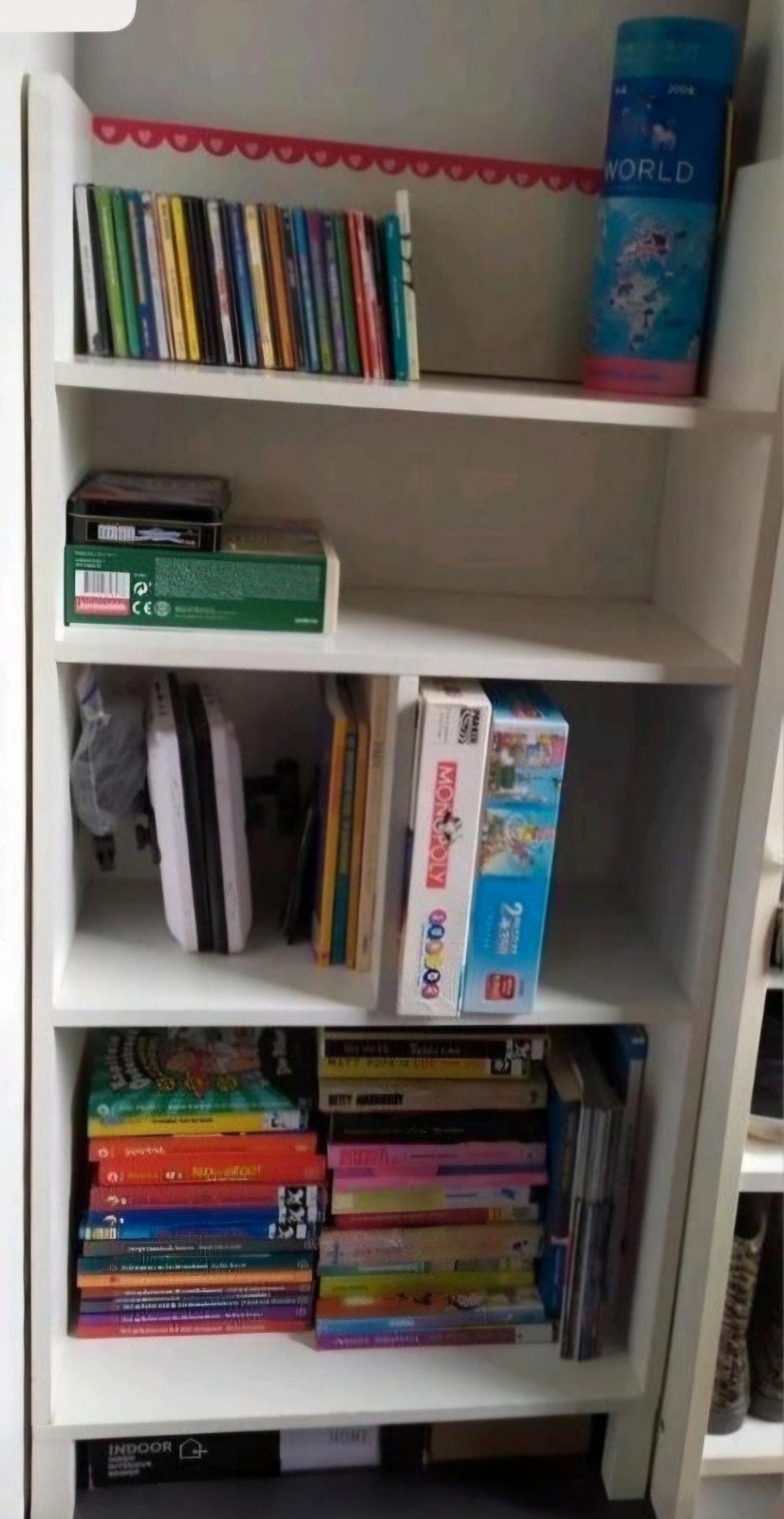 Boekenkast/vakkenkast van Lief! - Wit met decoratie, Ophalen, Met plank(en), Minder dan 50 cm, 150 tot 200 cm