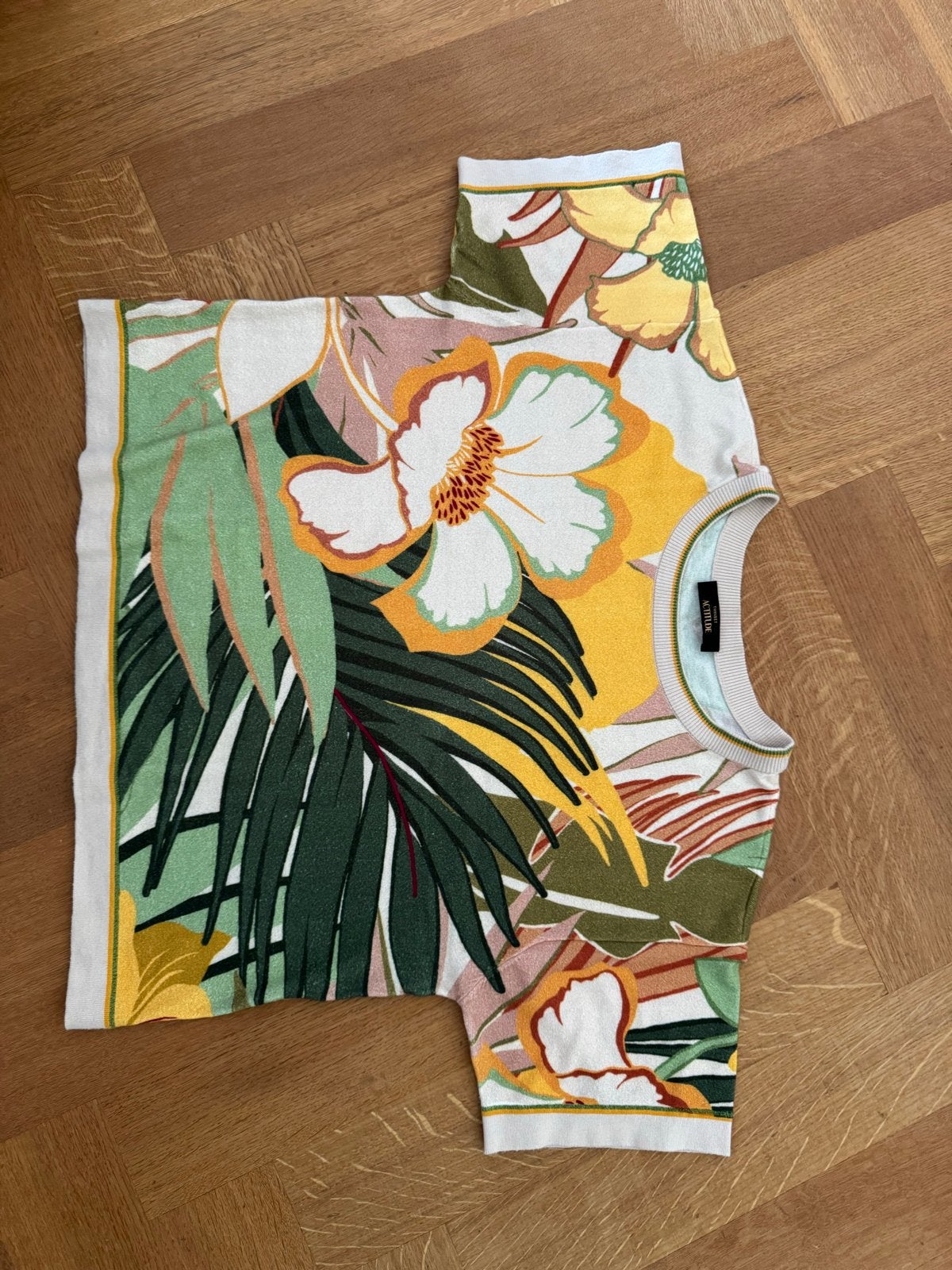 Twinset Actitude Truitje Korte Mouw Katoen Maat 38, Maat 38/40 (M), Zo goed als nieuw, Korte mouw, Meerkleurig