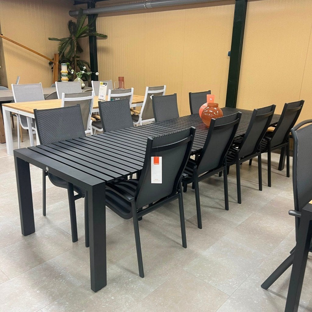 Lucca Rialto Tuinset | Uitschuifbaar | Showroommodel, Ophalen, Gebruikt, Aluminium, 8 zitplaatsen