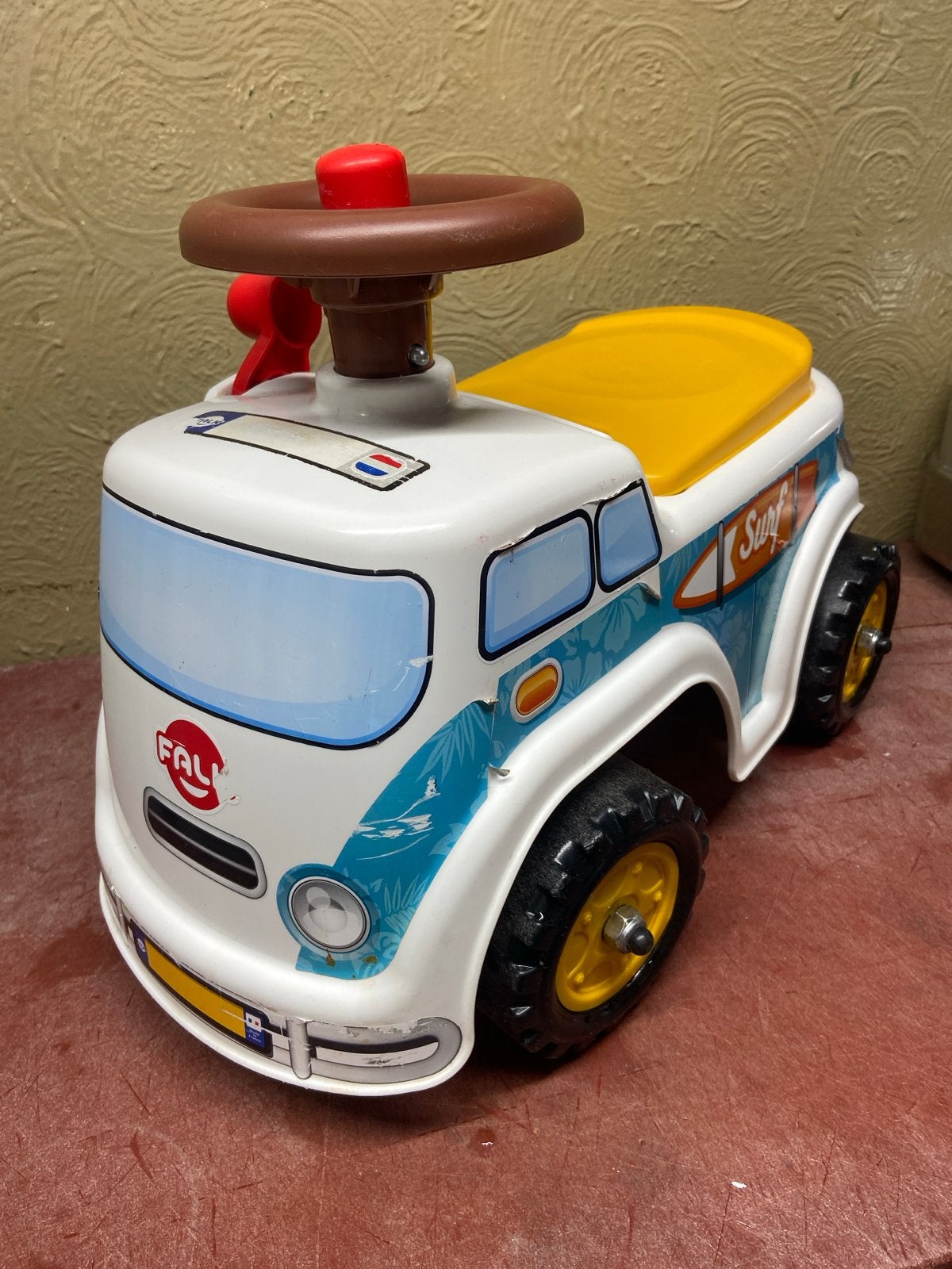 FAL Loopauto VW Busje Surf - Wit/Blauw, Ophalen, Gebruikt, Loopvoertuig