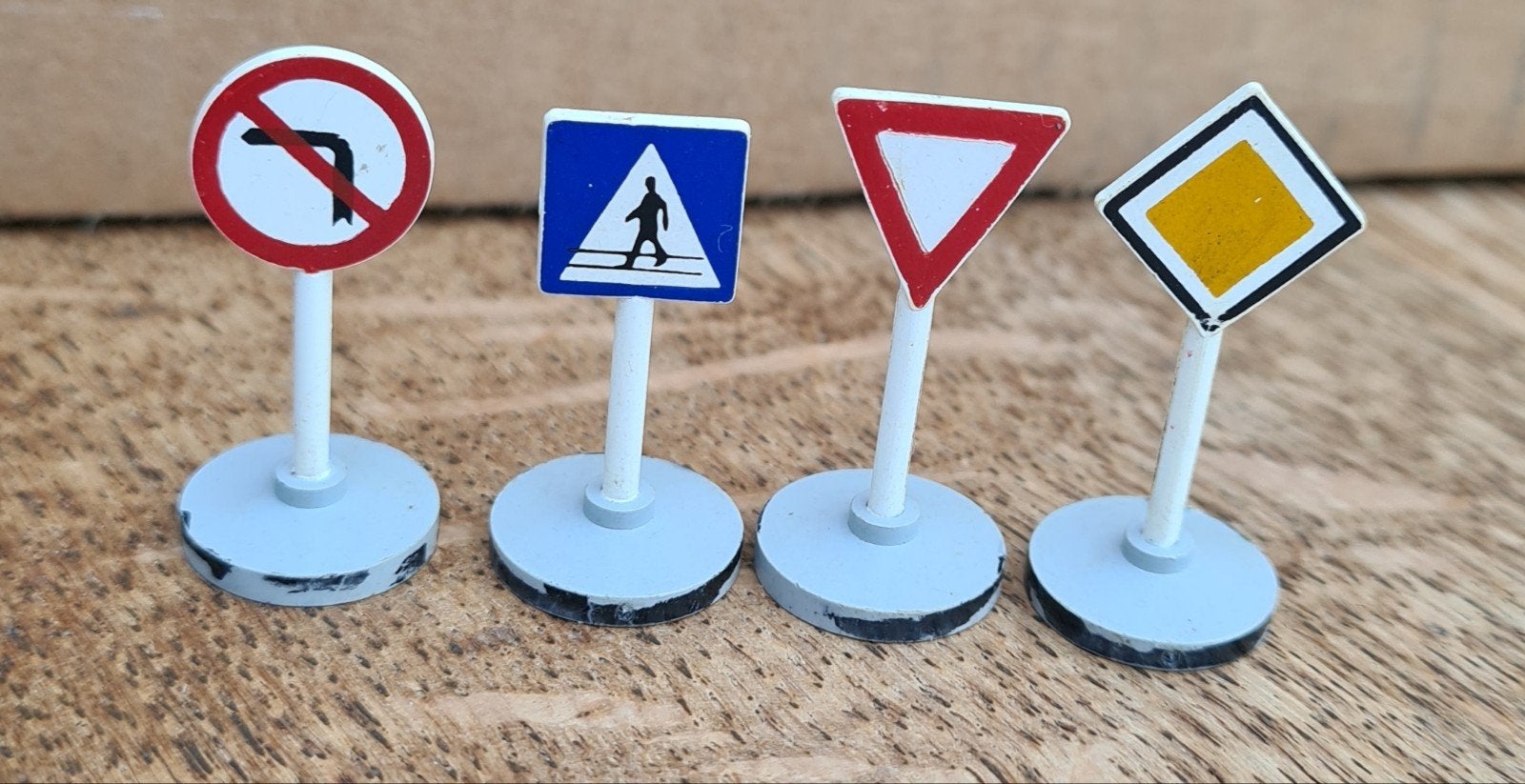 50er jaren LEGO verkeersborden gemerkt, Ophalen of Verzenden, Gebruikt, Overige typen, Lego
