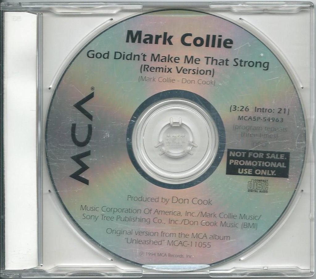 CD Single Promo Mark Collie, Cd's en Dvd's, Ophalen of Verzenden, Gebruikt, Pop