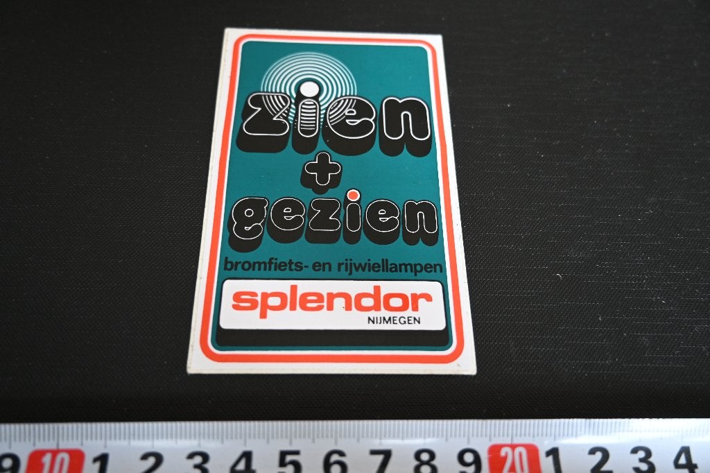 sticker Nijmegen SPLENDOR Bromfiets en rijwiellampen FIETS, Ophalen, Zo goed als nieuw