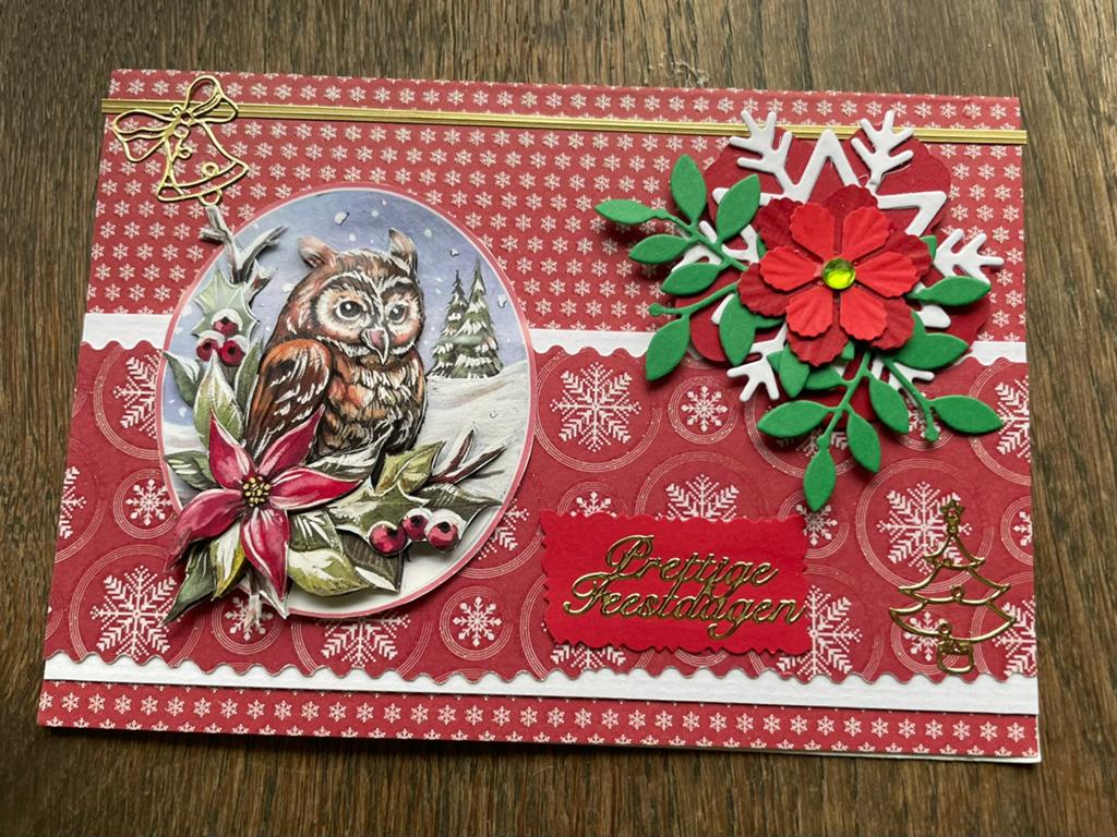 3d kerstkaart prettige feestdagen 9, Verzenden, Zo goed als nieuw, Kerst