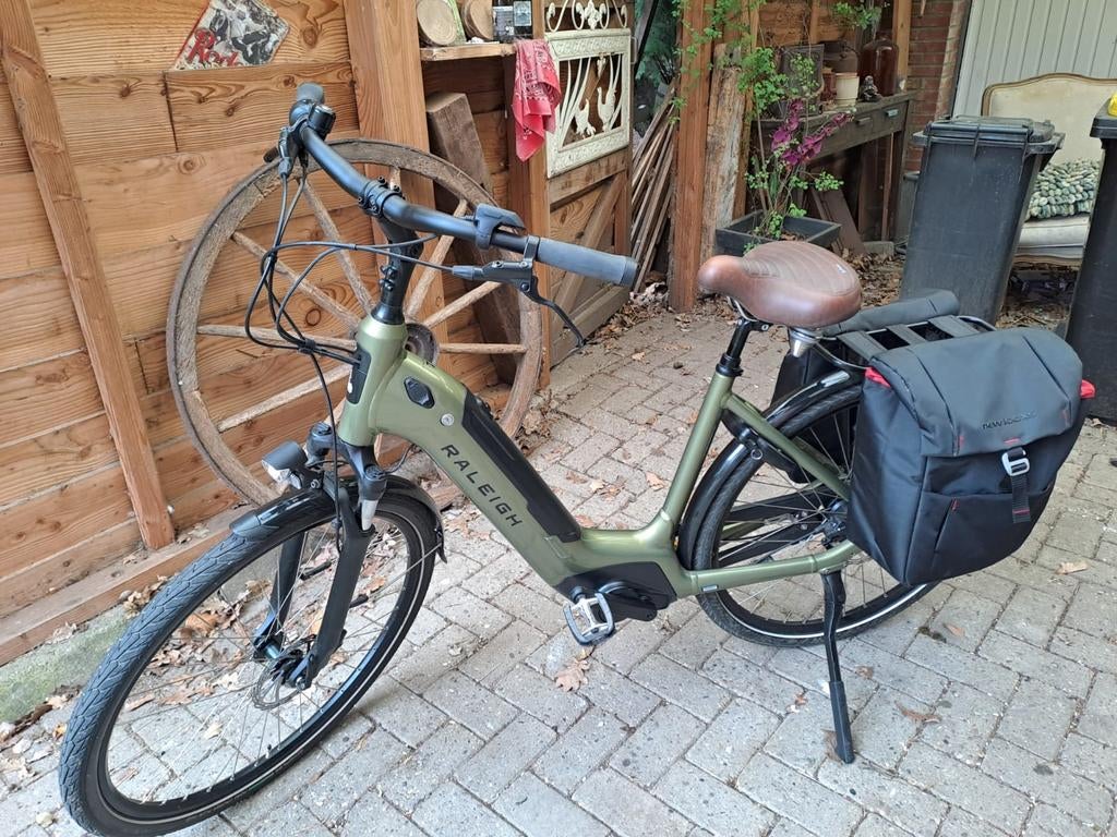 Raleigh elektrische fiets met lage instap, 51 tot 55 cm, Ophalen of Verzenden, Zo goed als nieuw, 50 km per accu of meer