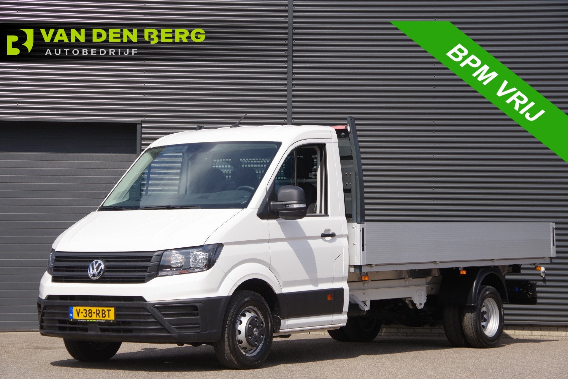 Volkswagen Crafter 2.0 TDI L4 DUBBELLUCHT, OPEN LAADBAK N1!, Dealer onderhouden, Stof, Gebruikt, Euro 6