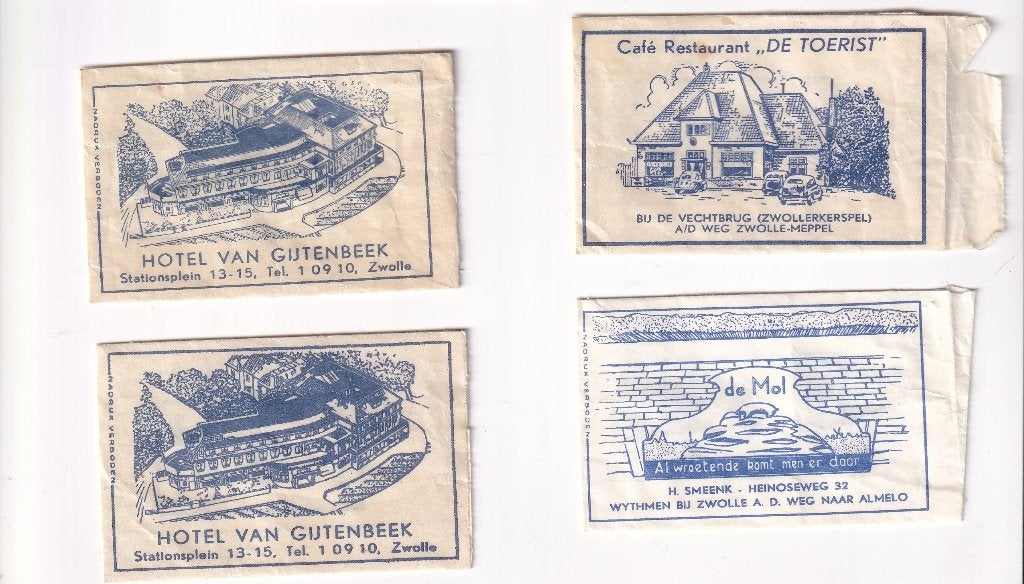 Een aantal suikerzakjes van Zwolle, Verzamelen, Ophalen of Verzenden