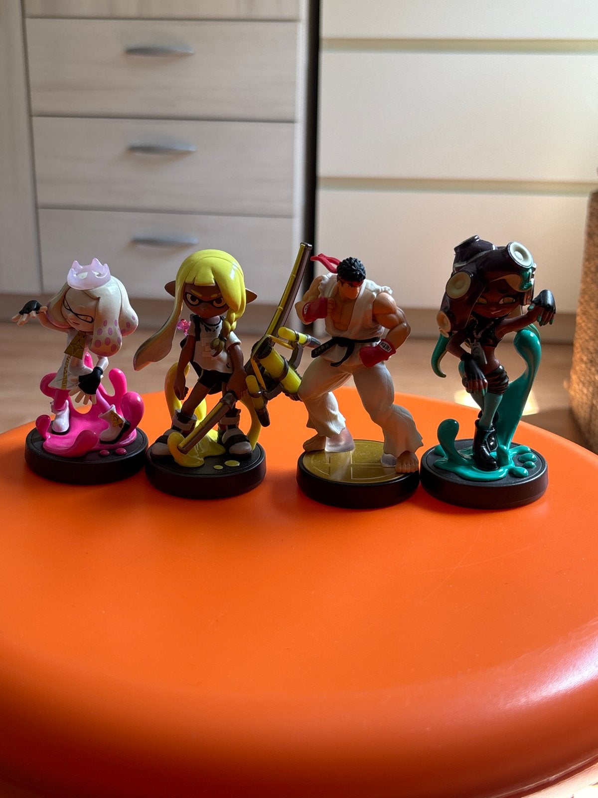 Amiibo figuren: Pearl, Inkling Girl, Marina, Ryu, Avontuur en Actie, 2 spelers, Ophalen of Verzenden, Zo goed als nieuw