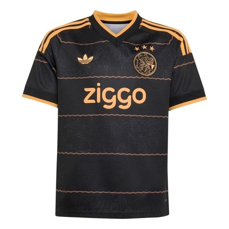 Ajax Uitshirt Zwart/Goud - Diverse Maten, Ophalen of Verzenden