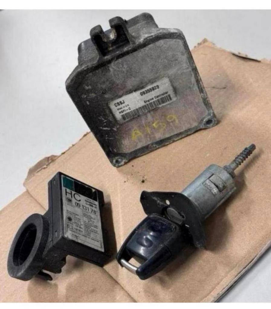 Opel Astra G Mk4 1.6 benzine ECU dme + Slot startonderbreker, Auto diversen, Onderhoudsmiddelen, Ophalen of Verzenden, H, H, H