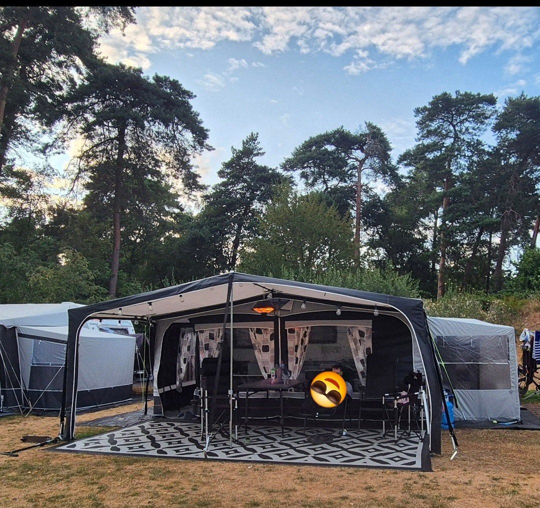 Obelink Milaan Voortent Maat 12 - 3 Meter Diep - Z.G.A.N., Caravans en Kamperen, Ophalen, Zo goed als nieuw, Overige merken