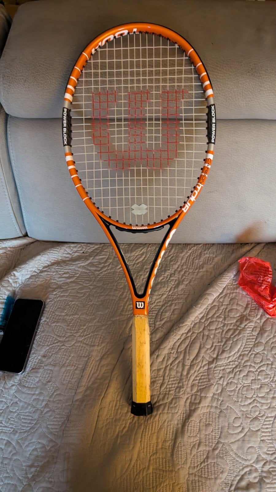 Wilson tennisracket zonder grip, gebruikt, Ophalen of Verzenden, Zo goed als nieuw, Racket, Wilson