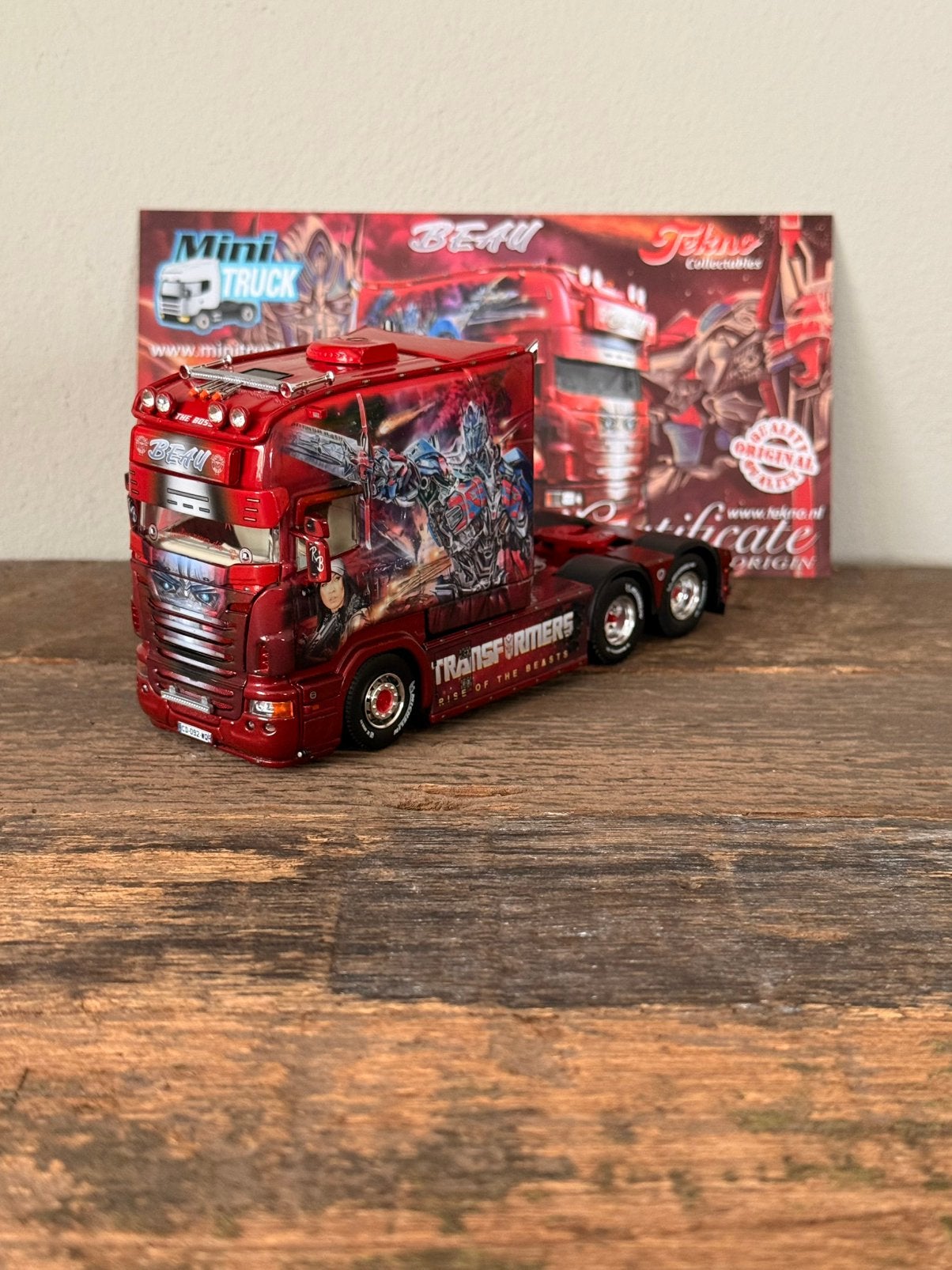 Tekno - Scania Longline Beau, Hobby en Vrije tijd, Modelauto's | 1:50, Ophalen of Verzenden, Bus of Vrachtwagen, Tekno
