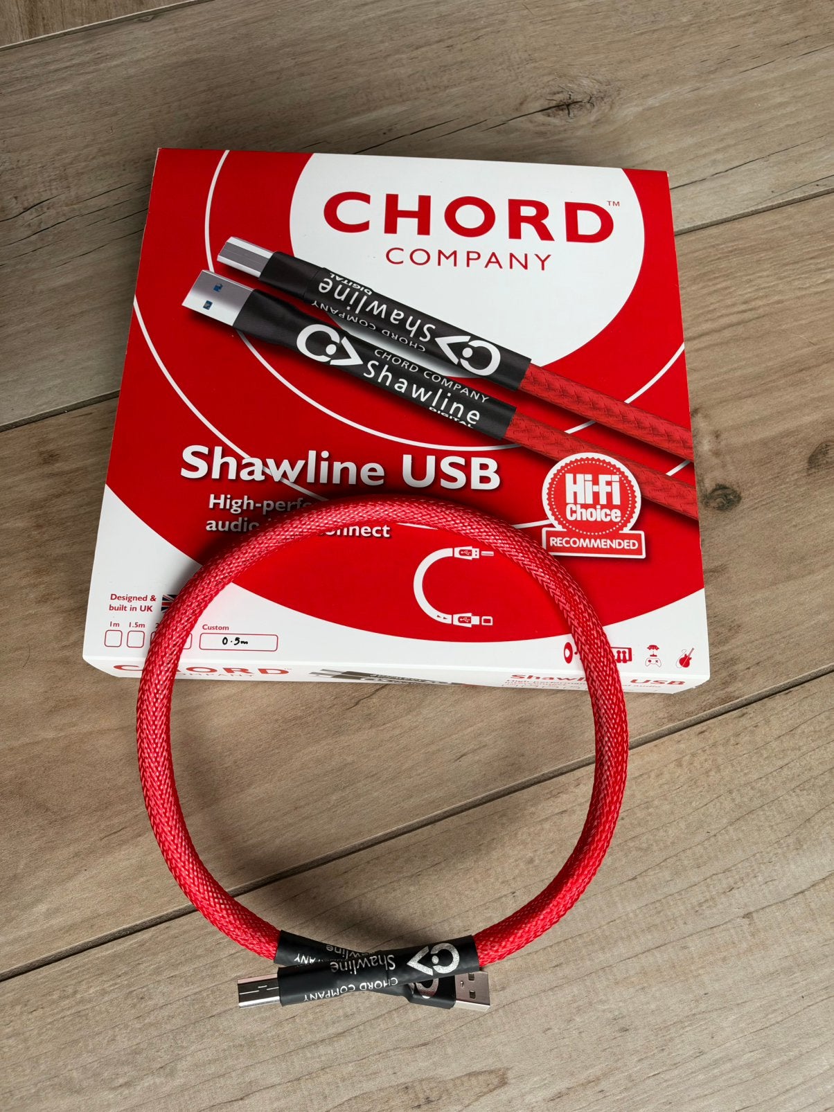 Chord Shawline USB, Audio, Tv en Foto, Ophalen of Verzenden, Zo goed als nieuw, Minder dan 2 meter, Overige kabels