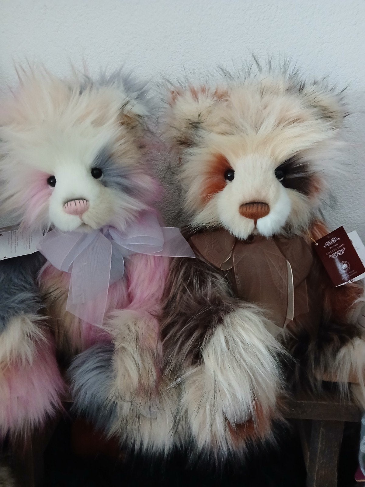 Charlie Bears *Big Brother*&*Baby Sister*, Verzamelen, Beren en Cherished Teddies, Ophalen of Verzenden, Zo goed als nieuw, Stoffen beer