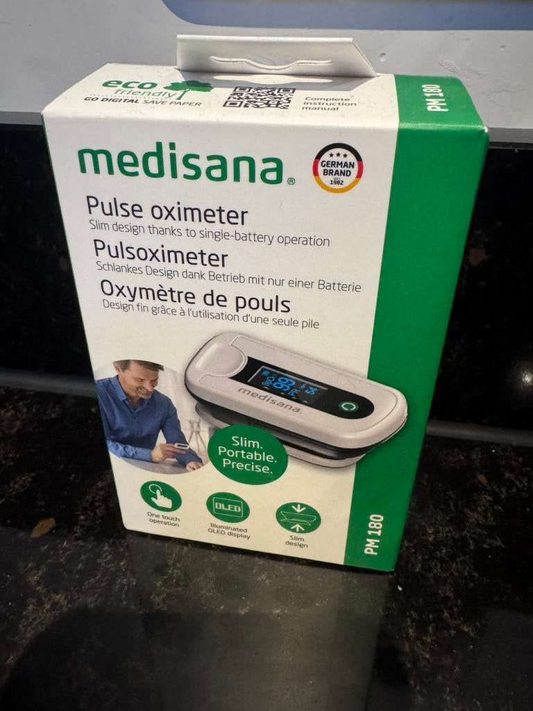Saturatiemeter medisana pm 180 nieuw, Diversen, Verpleegmiddelen, Ophalen of Verzenden, Nieuw