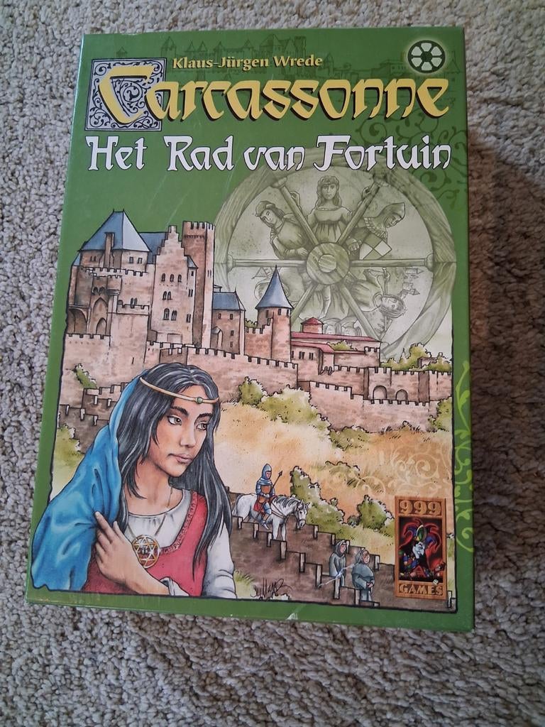Carcassonne: Het Rad van Fortuin, Vijf spelers of meer, Ophalen of Verzenden, Zo goed als nieuw, 999 Games