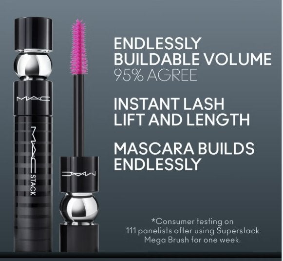 Nieuwe MAC Stack Mascara - Ongeopend, Ogen, Zwart, Nieuw, Ophalen of Verzenden