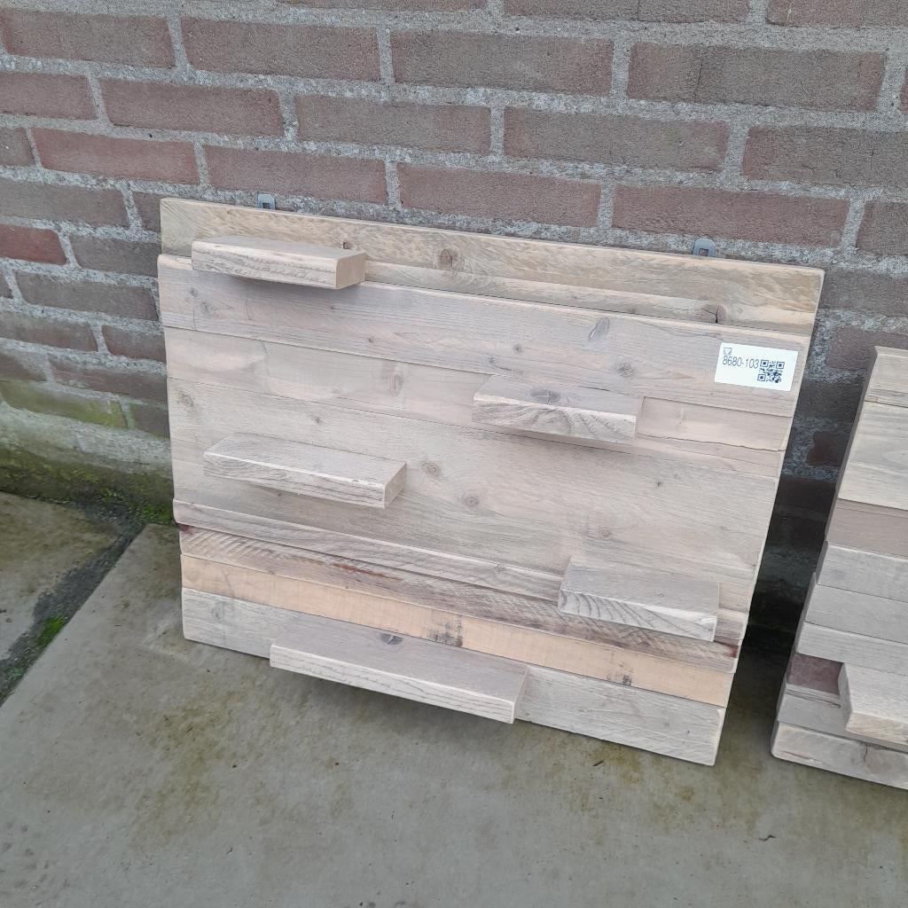 Houten wandborden, wandbord hout, sloophout 4 stuks, Ophalen, Hout, Nieuw, Wandbord of Wandpaneel