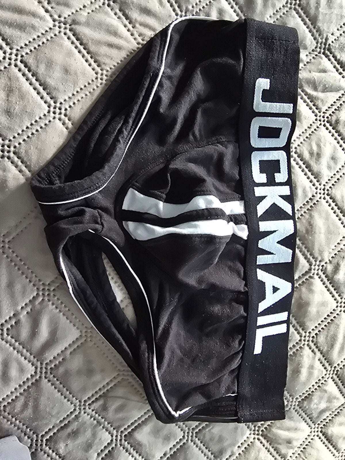 Heren Jockmail Boxer - Zwart met Wit Detail, Kleding | Heren, Ophalen of Verzenden, Zwart, Jockmail, Boxer