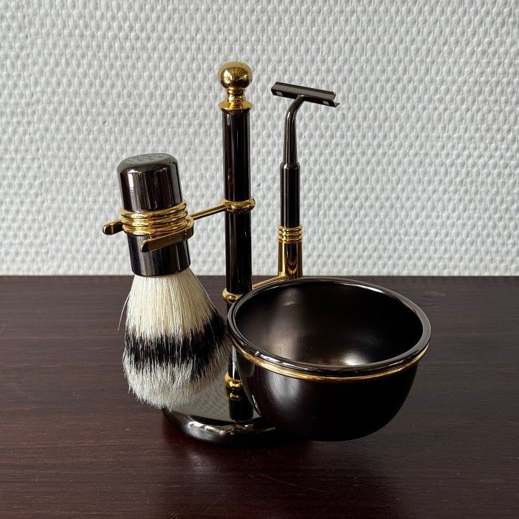 Vintage Jaren 80 Metalen Scheerset, Scheermes, Kwast NIEUW, Ophalen of Verzenden