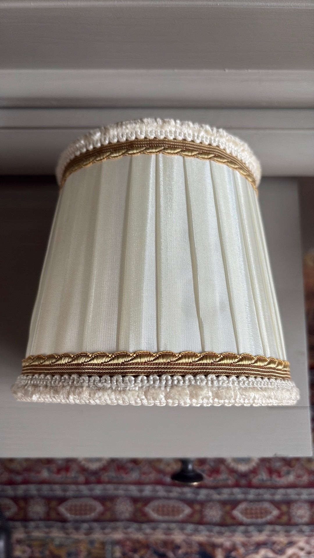 LAMPEKAPJE KLEMKAPJE VINTAGE HOOGTE 12 cm, Ophalen of Verzenden, Zo goed als nieuw