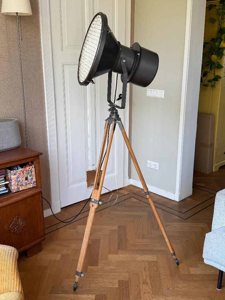 Vintage theaterlamp 168 cm, Ophalen, Gebruikt, Vintage, 150 tot 200 cm