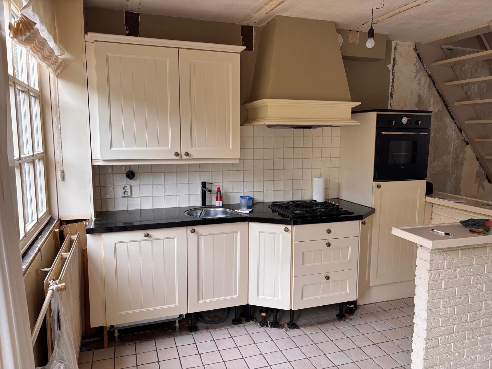 Tweede hands keuken, Ophalen, Gebruikt, Graniet of Steen, Enkelwandige keuken