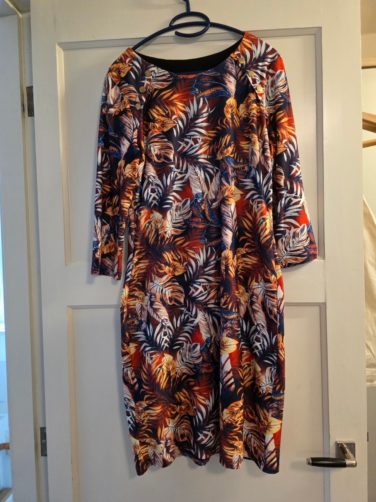 Smashed Lemon jurk met tropische print - Maat L, Kleding | Dames, Jurken, Meerkleurig, Maat 42/44 (L), Ophalen of Verzenden, Zo goed als nieuw