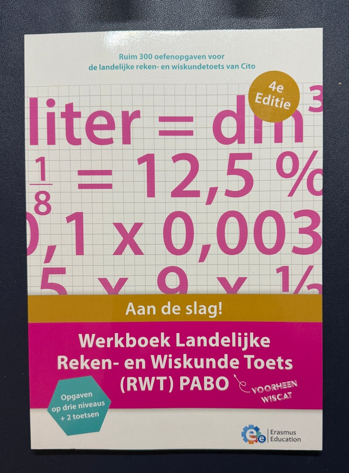 Werkboek Landelijke Reken- en Wiskunde Toets PABO, Boeken, Ophalen of Verzenden, Beta, Zo goed als nieuw, HBO