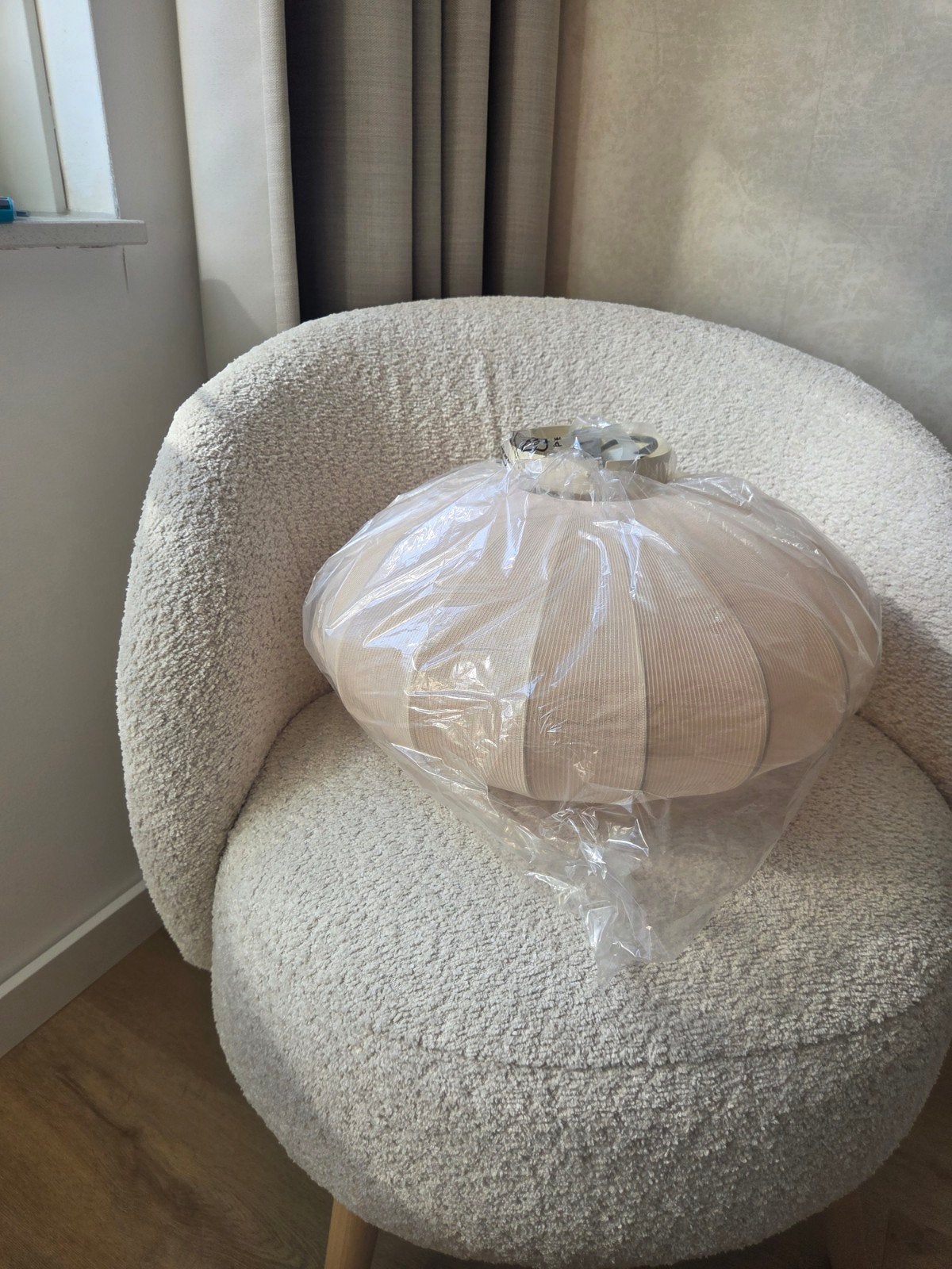 Nieuwe Plafondlamp Qazqa - Zalm roze, Ophalen, Minder dan 50 cm, Nieuw, Minder dan 25 cm