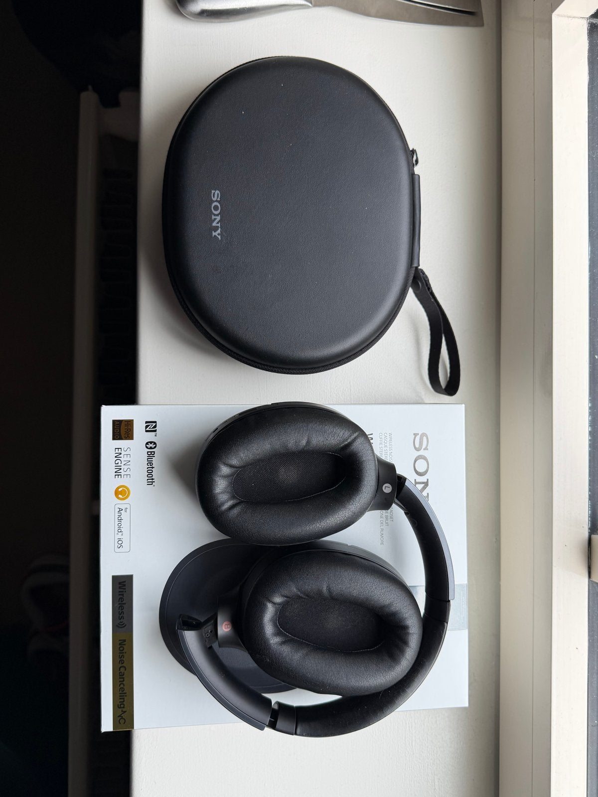 Sony WH-1000XM2 Noise Cancelling Koptelefoon Zwart, Verzenden, Bluetooth, Zo goed als nieuw, Zwart