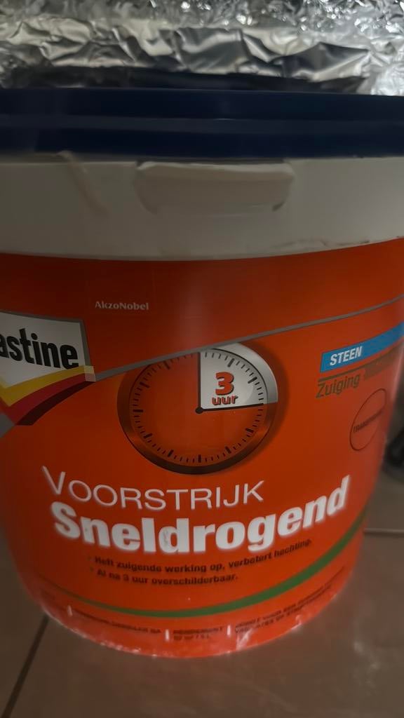 Voorstrijk albastine, Ophalen, Zo goed als nieuw, Wit