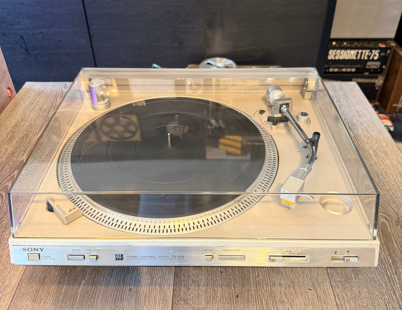 Sony PS-434 • volautomaat • direct drive • quartz • GARANTIE, Pitch-regelaar, Refurbished, Ophalen of Verzenden, Sony