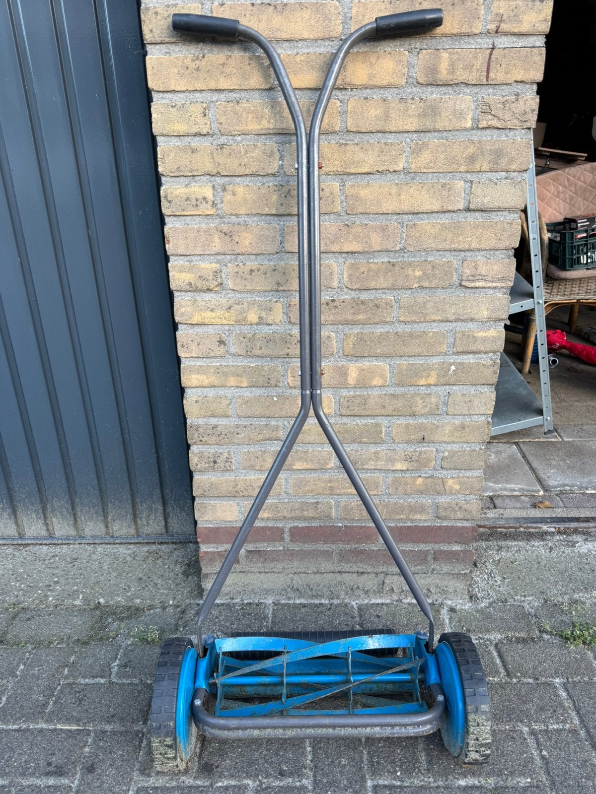 Handgrasmaaier, Tuin en Terras, Grasmaaiers, Kooimesmaaier, Ophalen, Gebruikt, Handgrasmaaier