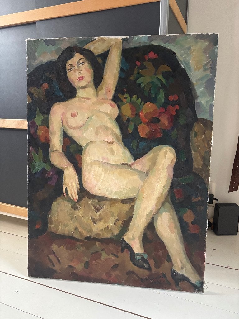 Schilderij, Antiek en Kunst, Gesigneerd, Ophalen of Verzenden, Olieverf, Overige materialen