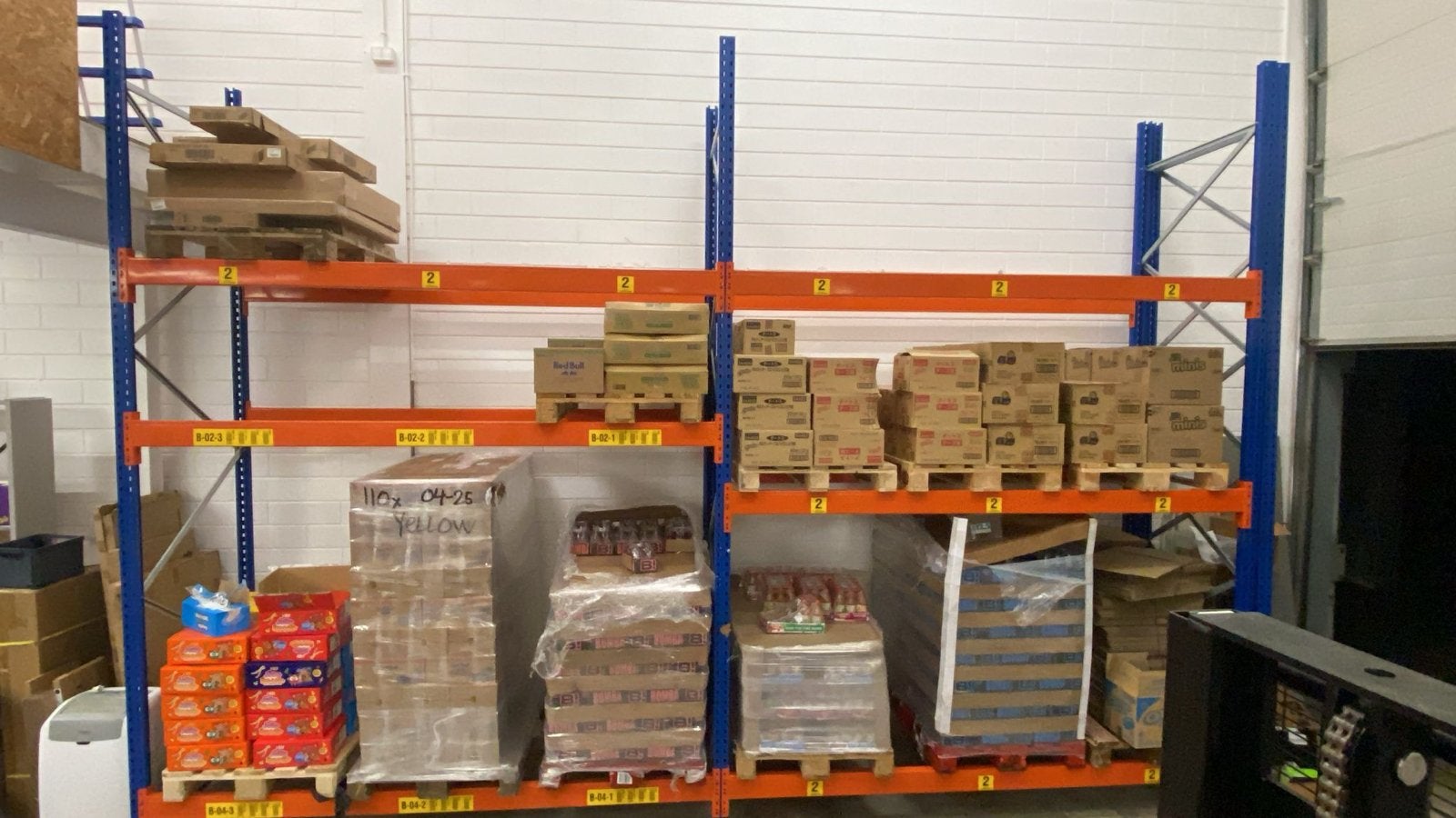 Palletstelling 4 meter hoog met 4 staanders en 6 liggers, Ophalen of Verzenden