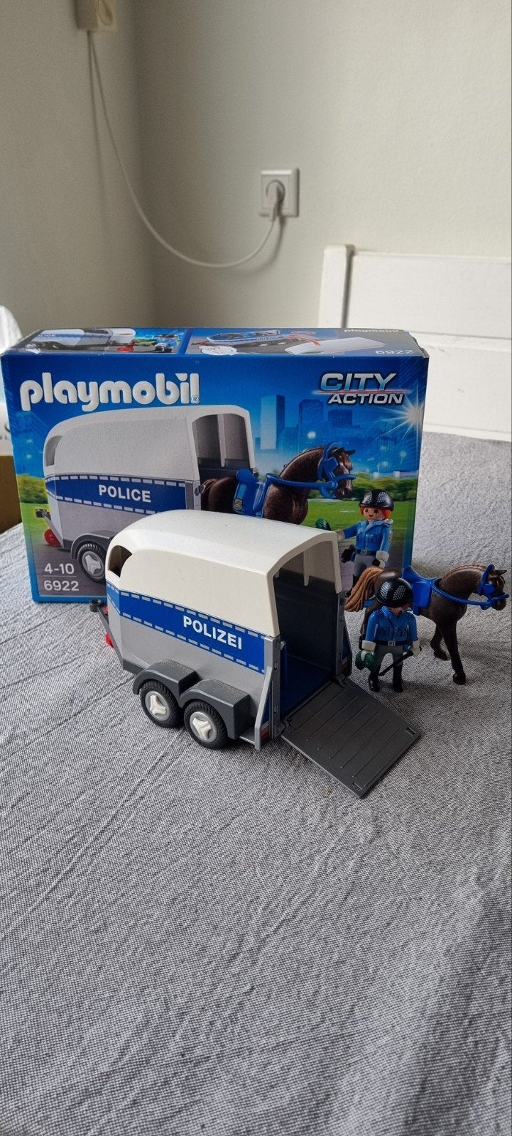 Playmobil City Action Politie Paardentrailer 6922, Complete set, Voertuig, Ophalen of Verzenden, Zo goed als nieuw