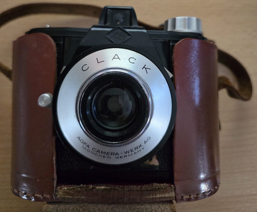 Vintage AGFA Clack camera, Ophalen of Verzenden, Gebruikt, Compact, Overige Merken